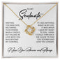 To My Soulmate | I Love You, Forever & Always - Love Knot Necklace